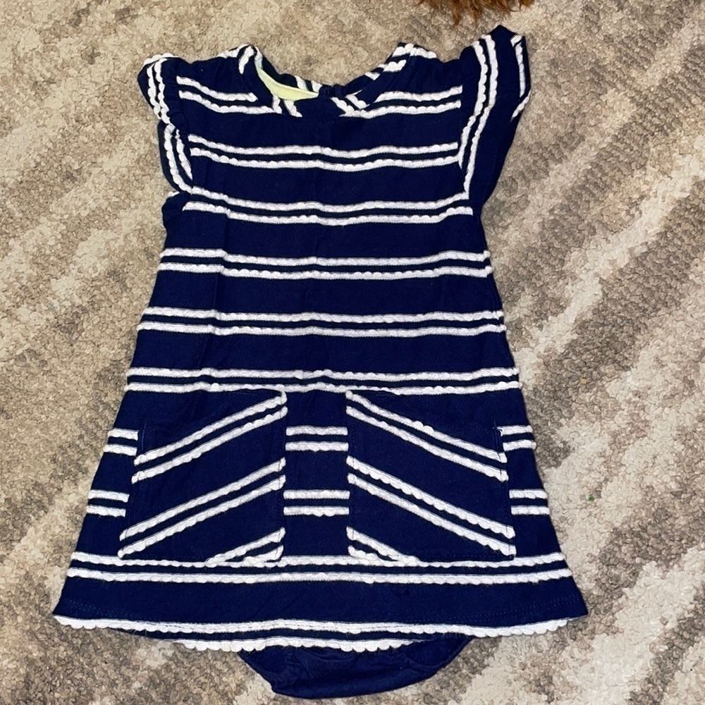 EUC Baby Girl Navy Dress
